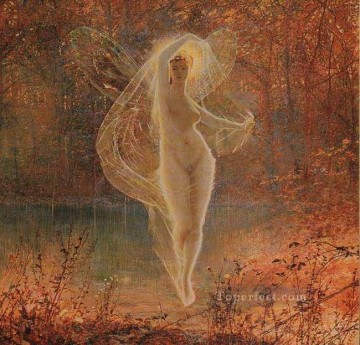 ジョン・アトキンソン・グリムショー Painting - 秋の天使 ジョン・アトキンソン・グリムショー
